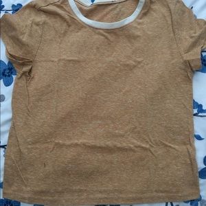 Mustard yellow crop top